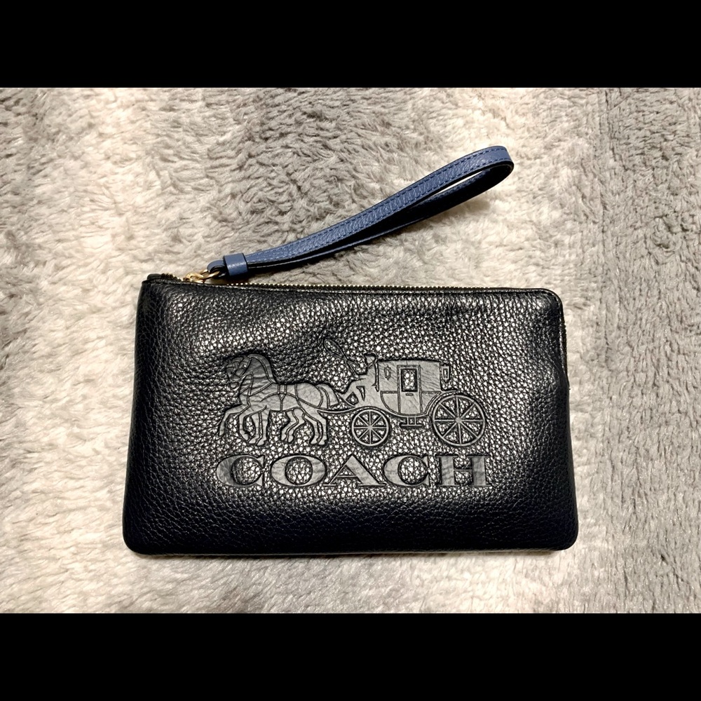 Leather Coach Wristlet